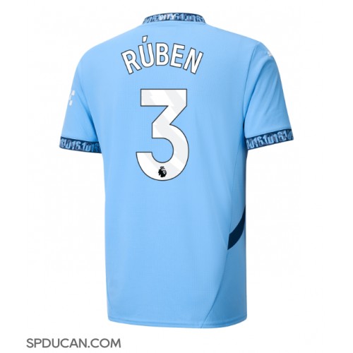 Muški Nogometni Dres Manchester City Ruben Dias #3 Domaci 2024-25 Kratak Rukav